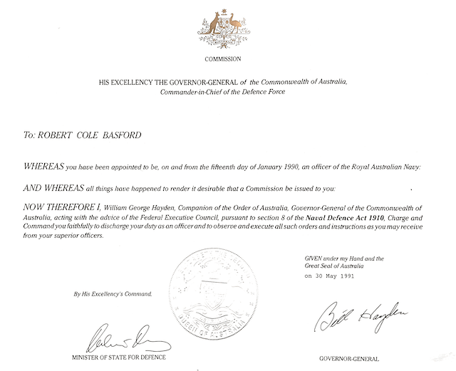 Royal Australian Navy Commission